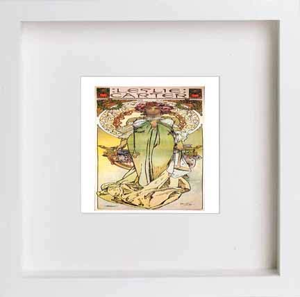 Vintage Poster Kassa in White frame, premium wall art print