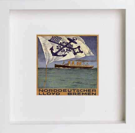 L Lumartos Vintage Poster Calendar Page For Norddeutscher Lloyd Bremen A