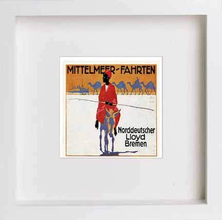 L Lumartos Vintage Poster Advertising Poster For North German Lloyd Bremen