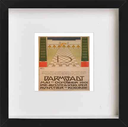L Lumartos Vintage Poster Kunst Darmstadt Exhibition Posterb