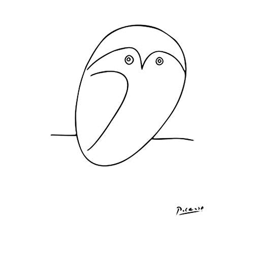 L Lumartos Vintage Poster Picasso Owl
