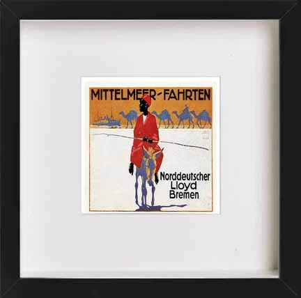 L Lumartos Vintage Poster Advertising Poster For North German Lloyd Bremen
