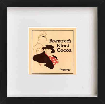 L Lumartos Vintage Poster Rowntrees Elect Cocoa