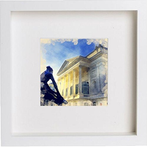 London The Royal Opera House 117 in Wooden Box Frame frame, premium wall art print