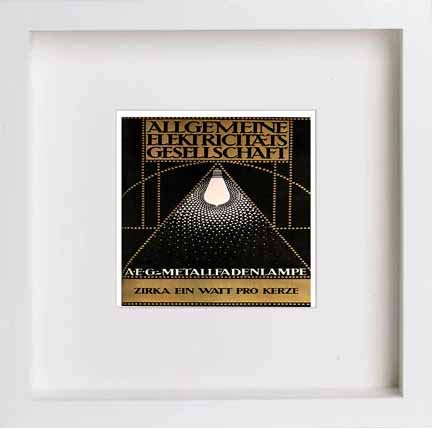 L Lumartos Vintage Poster Aeg Electric Lamps