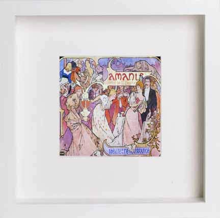 L Lumartos Vintage Poster Alphonse Mucha Amants 1895
