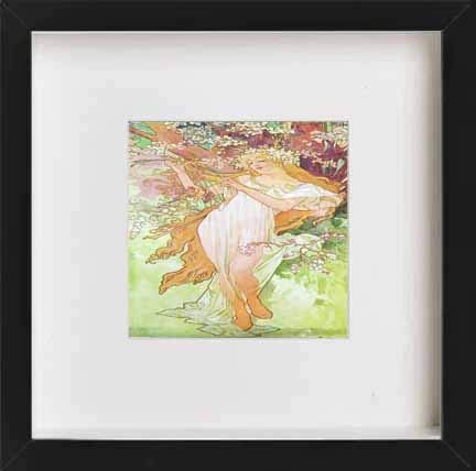 L Lumartos Vintage Poster Alphonse Mucha Printemps Spring 1896