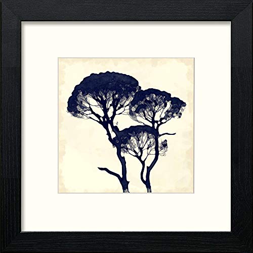 Trees in Black Wood frame, premium wall art print