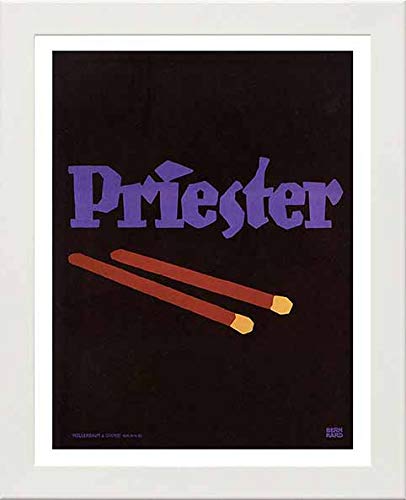 L Lumartos Vintage Poster Priester Advertising Poster For Match Company