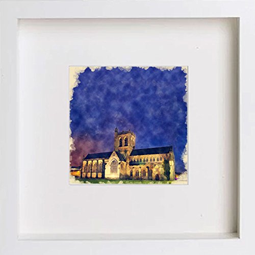 Paisley, Scotland Paisley Abbey 161 in Wooden Box Frame frame, premium wall art print
