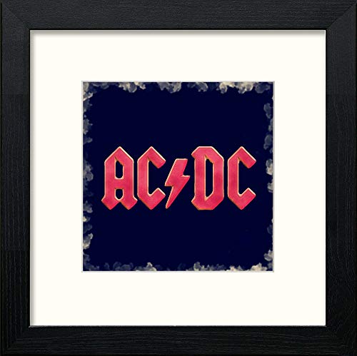 ACDC in Black Wood frame, premium wall art print