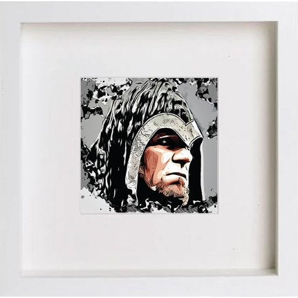WWE Raw The Undertaker 242 in White frame, premium wall art print