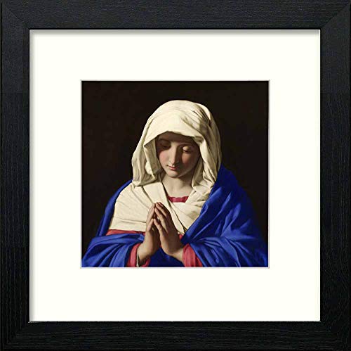 Vintage Sassoferrato in Black Wood frame, premium wall art print