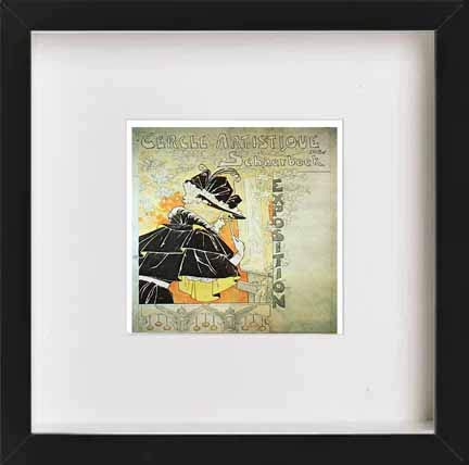 L Lumartos Vintage Poster Cercle Artistique De Schaerbeek Exposition