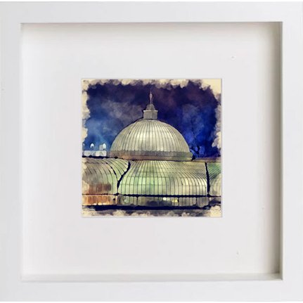 Glasgow Botanical Gardens 0212 in 23cm x 23cm x 4.5cm frame, premium wall art print