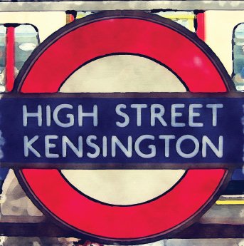 L Lumartos London Underground High Street Kensington 224