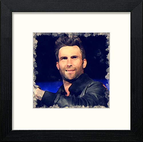 Maroon 5 in Black Wood frame, premium wall art print