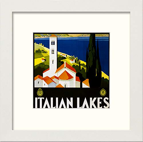 L Lumartos Vintage Italian Lakes Poster