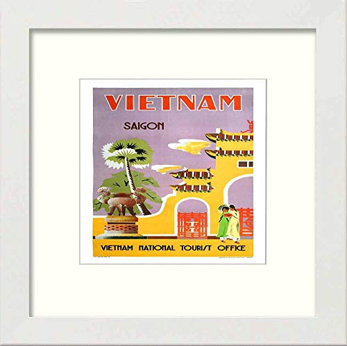 L Lumartos Vintage Poster Saigon 1960 Vintage Travel Square