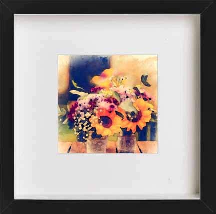 L Lumartos Vintage Flowers On Bench