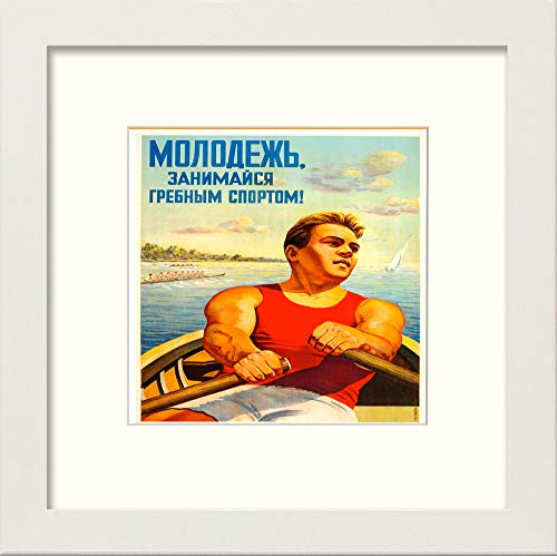L Lumartos Vintage Rowing Poster