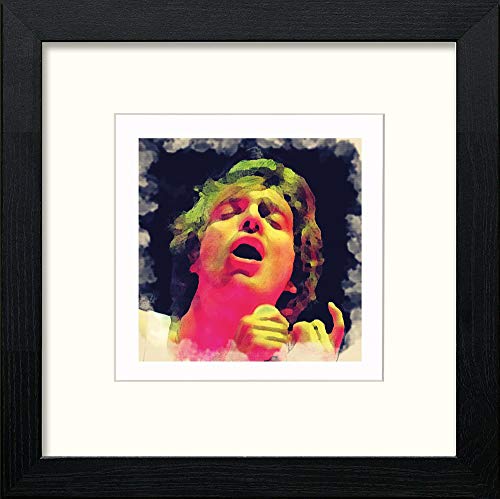 Paulo Nutini in Black Wood frame, premium wall art print