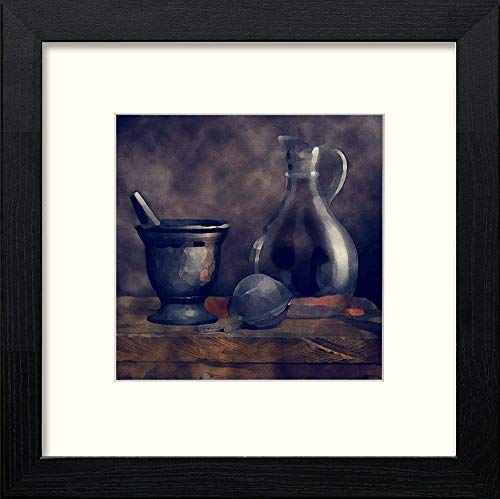 Glass Jug in Black Wood frame, premium wall art print