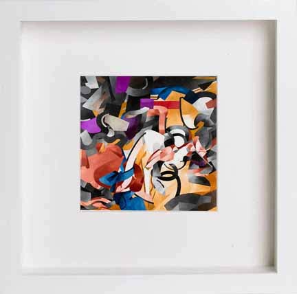 Vintage Poster Ecclesiastic in White frame, premium wall art print