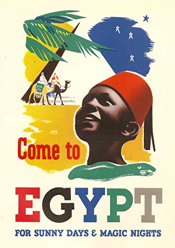 L Lumartos Vintage Poster Come To Egypt Travel
