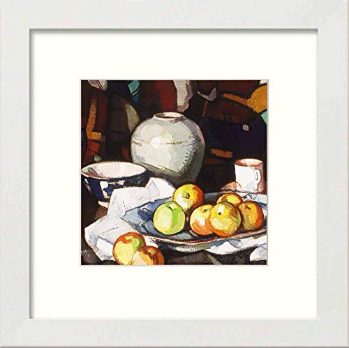 L Lumartos Vintage Still Life Apples And Jar