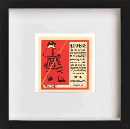 L Lumartos Vintage Poster Promotional Poster For Harpers Magazine