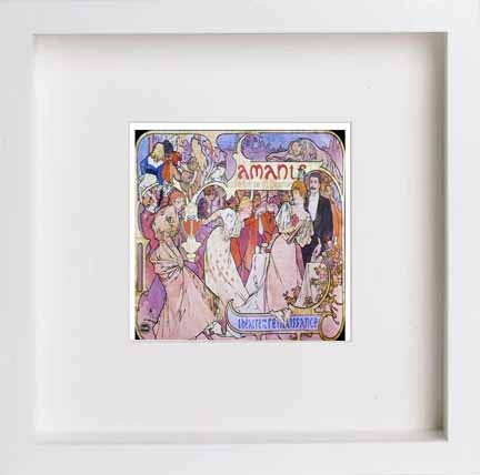 L Lumartos Vintage Poster Alphonse Mucha Amants 1895