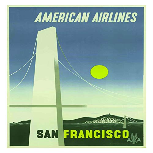 L Lumartos Vintage Poster American Airlines San Francisco