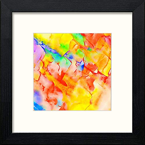 Blooms in Black Wood frame, premium wall art print