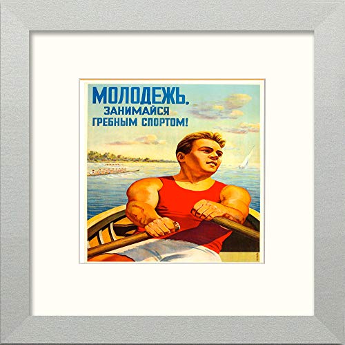 L Lumartos Vintage Rowing Poster