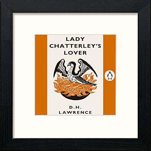 Vintage Lady Chatterlay's Lover in Black Wood frame, premium wall art print