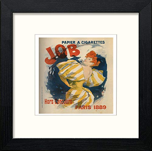 Vintage Poster Jules Cheret (14) in Black Wood frame, premium wall art print