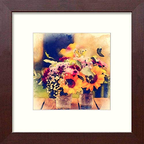 L Lumartos Vintage Flowers On Bench