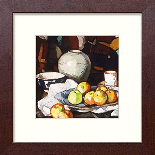 L Lumartos Vintage Still Life Apples And Jar