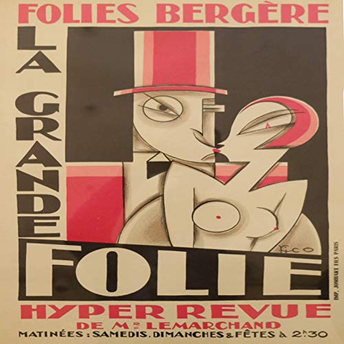 L Lumartos Vintage Foilies Bergere Poster