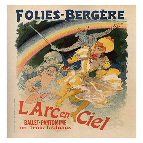 L Lumartos Vintage Poster Maf021 Folies Bergere Jules Cheret