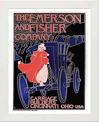 L Lumartos Vintage Poster The Emerson And Fisher Company Carriage Builders