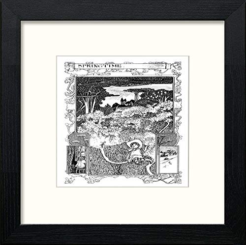 Vintage Poster The Child World (13) in Black Wood frame, premium wall art print