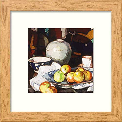 L Lumartos Vintage Still Life Apples And Jar