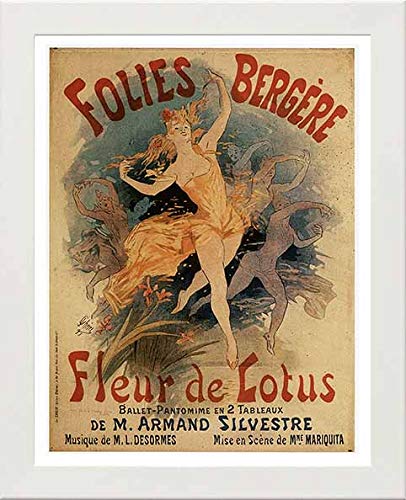L Lumartos Vintage Poster Folies Bergere Fleur De Lotus