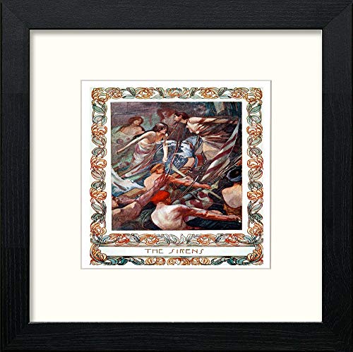 Vintage Poster Odysseus (1) in Black Wood frame, premium wall art print