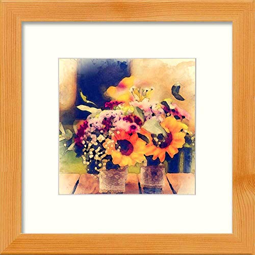 L Lumartos Vintage Flowers On Bench