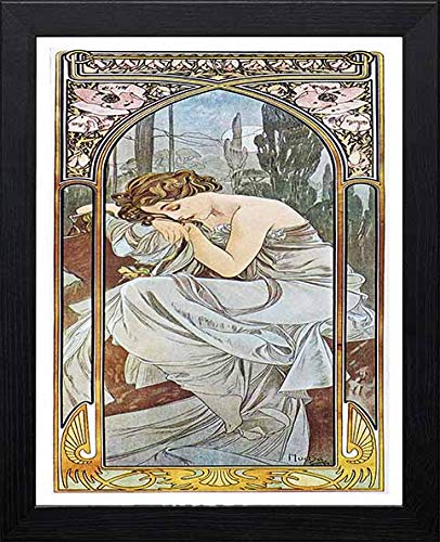 L Lumartos Vintage Poster Alphonse Mucha Repos De La Nuitnocturnal Slumber 1899