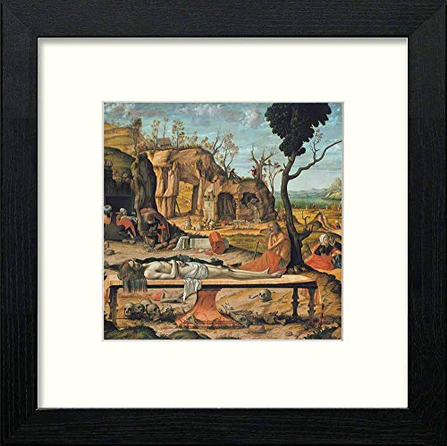 Vintage Prepare The Tomb in Black Wood frame, premium wall art print