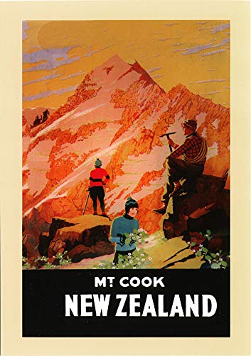 L Lumartos Vintage Poster Postcard Mt Cook Travel